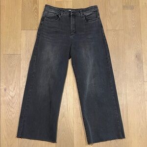 STS Black Charcoal Wide-Leg Jeans